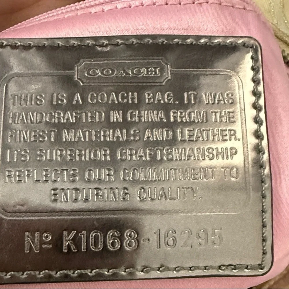 Coach Poppy Beige Signature Tote Bag - Picture 5 of 6